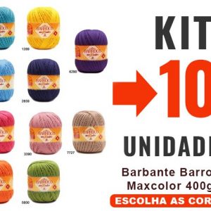 Barbante Barroco Maxcolor 400g -kit 10un-
