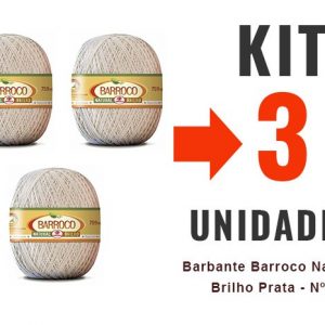 Barbante Barroco Natural Nº6 – Kit 3 Unidades