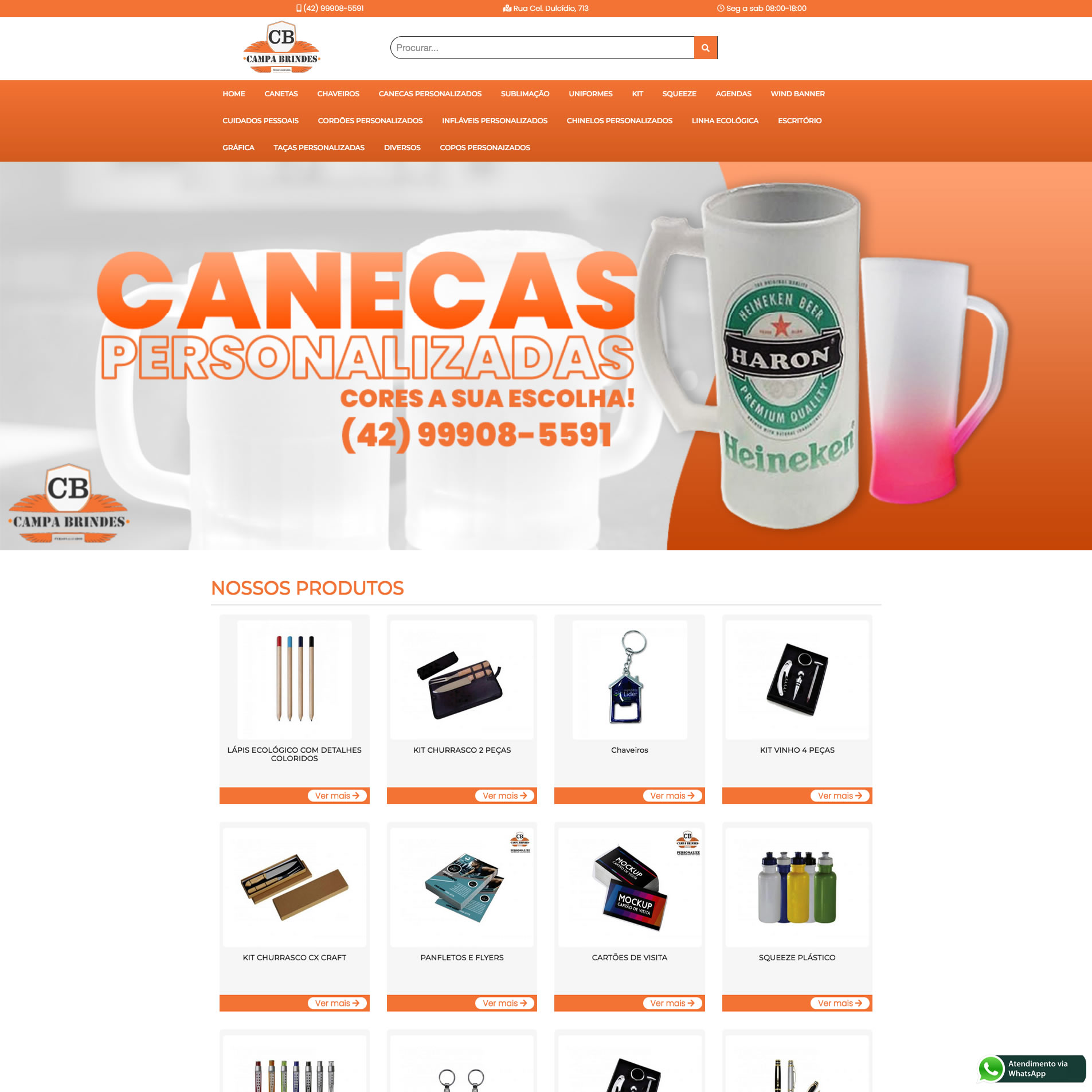 Site Campa Brindes