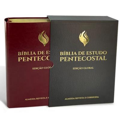 Biblia de Estudo Pentecostal Vinho - Edição Global