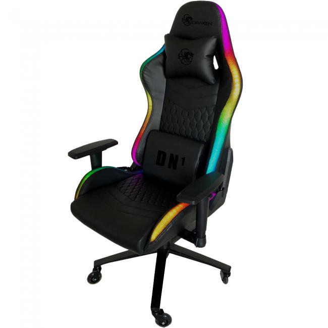Cadeiras Gamer DN1 RGB Giratória